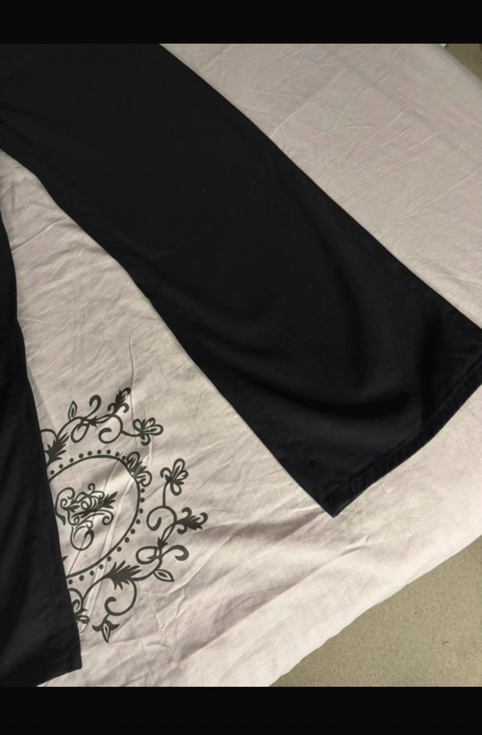 High waist black wide leg pants – photo 2